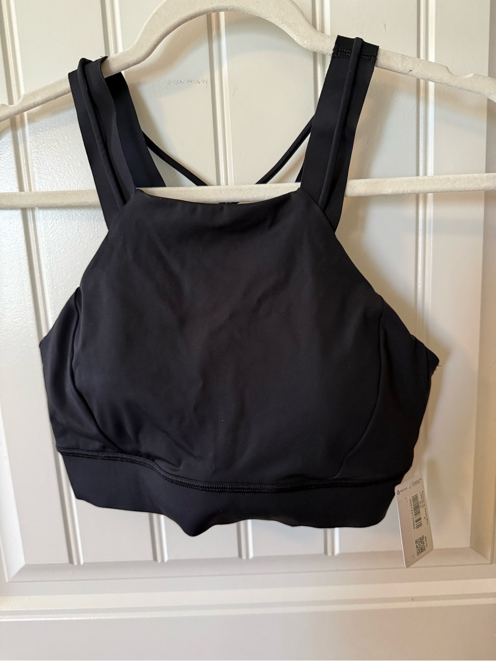 lululemon athletica Black High-Neck Double-Strap Sports Bra